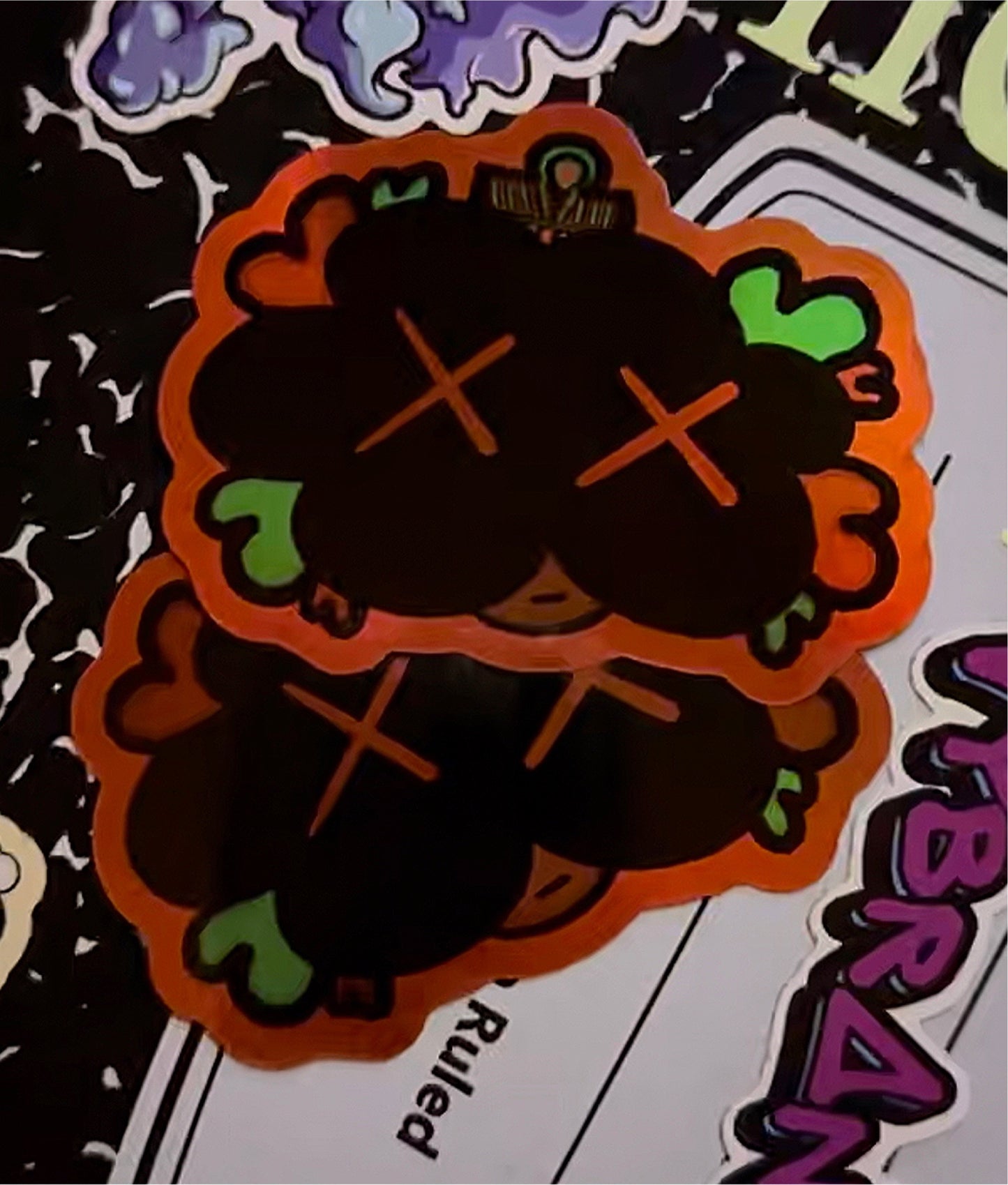 Afro Kaws sticker