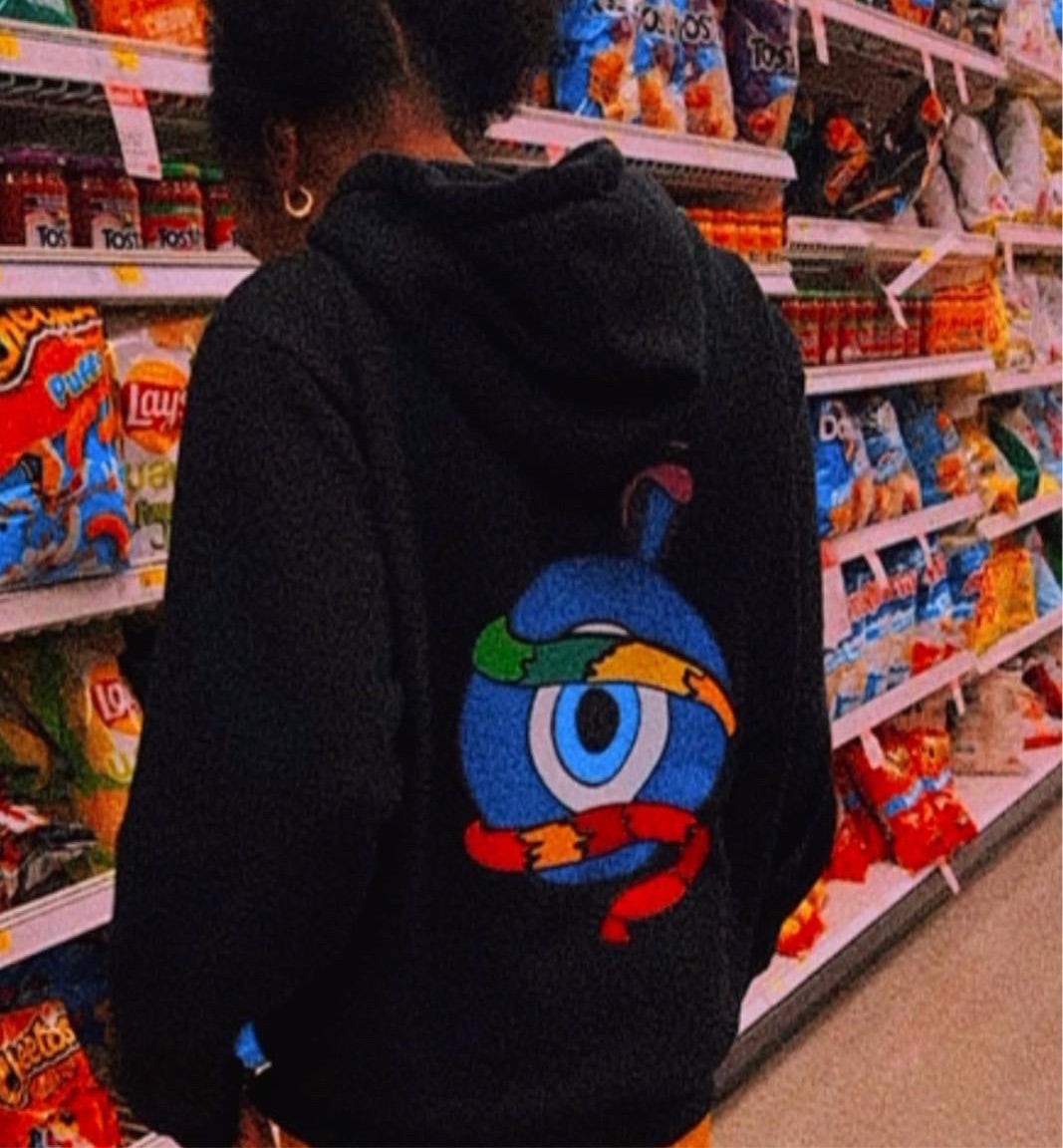 Black oB-Evil Eye hoodie