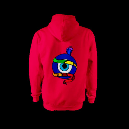 Red jasper-Evil Eye hoodie